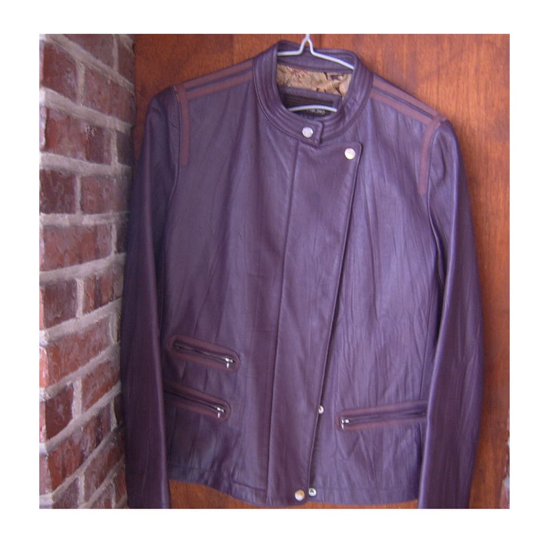Purple leather jacket 상품이미지3