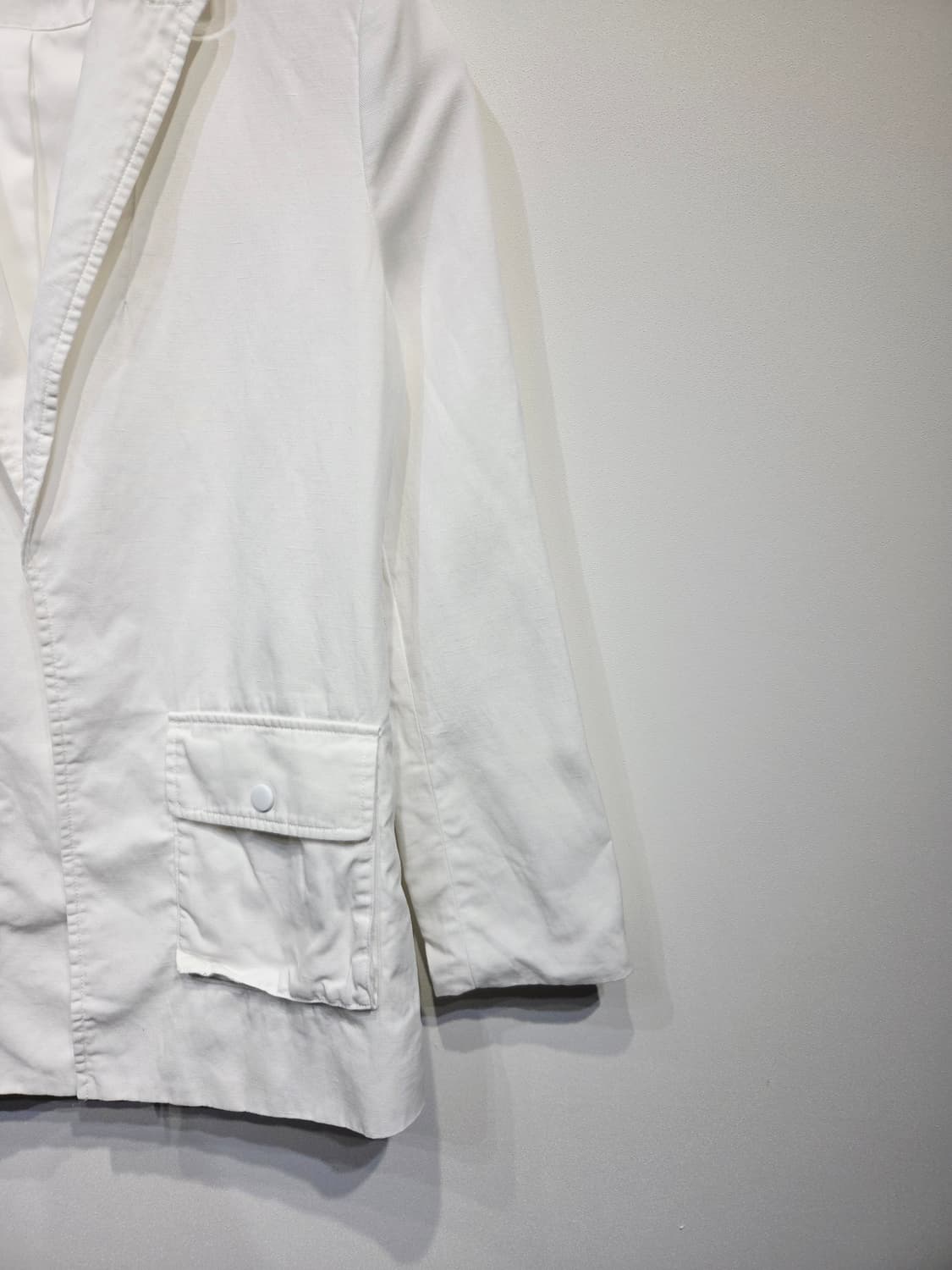 앨리스앤올리비아 화이트 린넨 혼방 자켓 상품이미지5