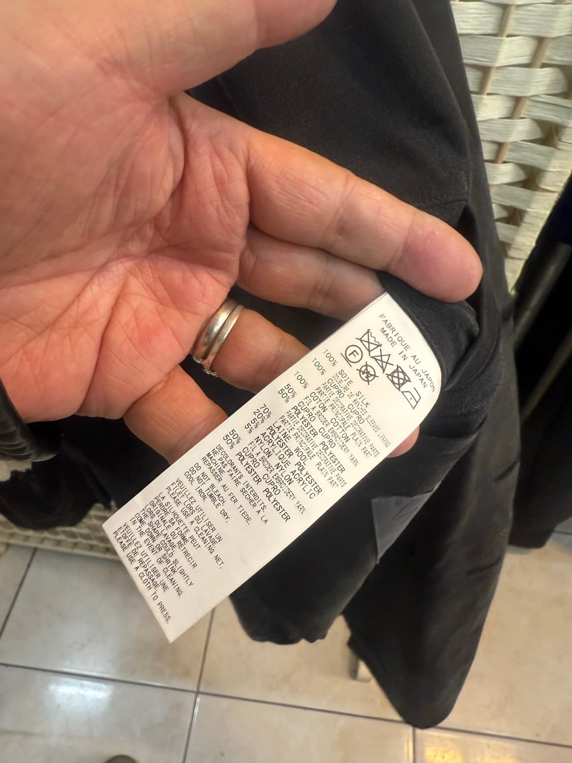 4/105-110/21ss 정품 요지야마모토 자수패치 자켓 팝니다 상품이미지4