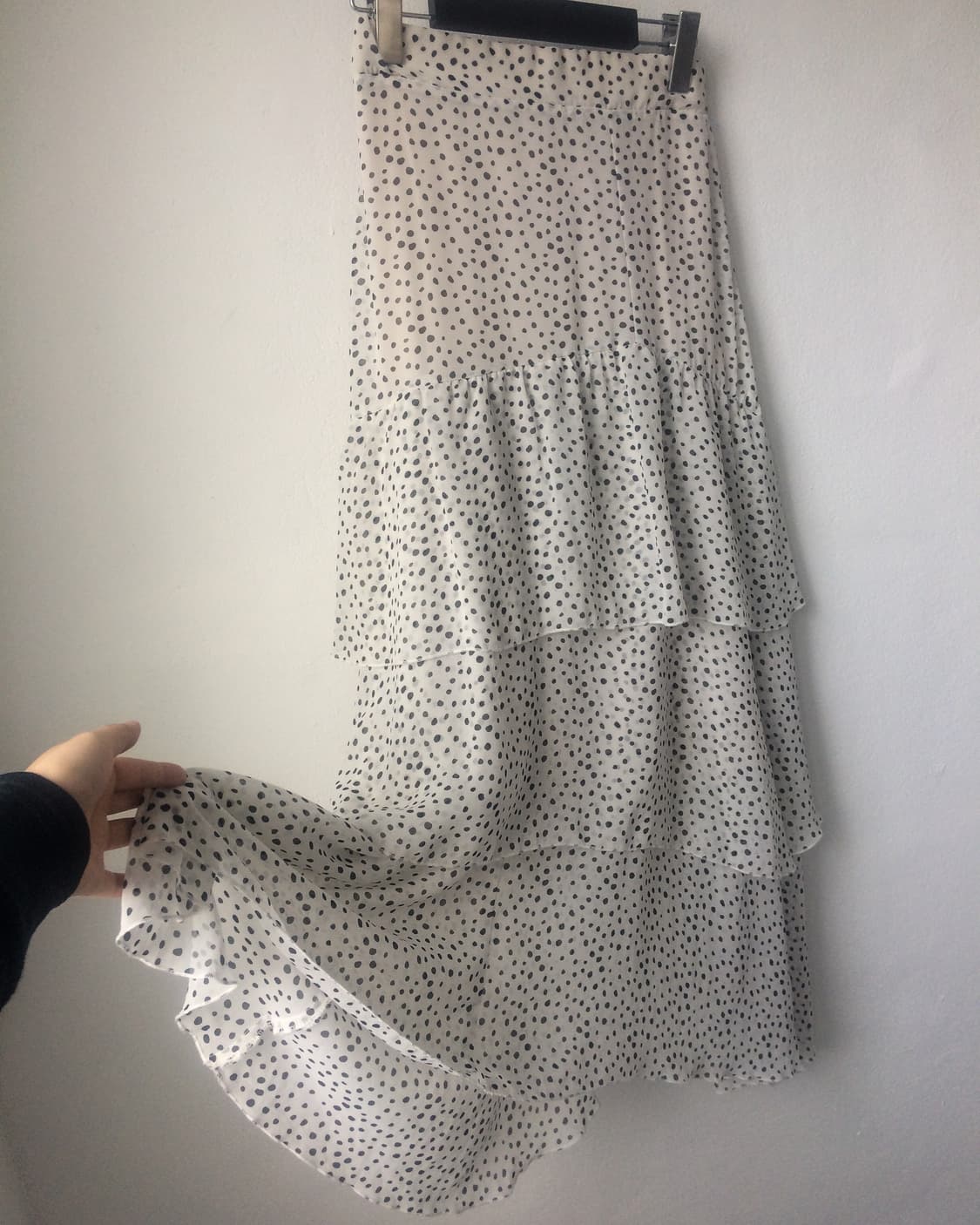 Dot pattern layer long skirt 상품이미지3