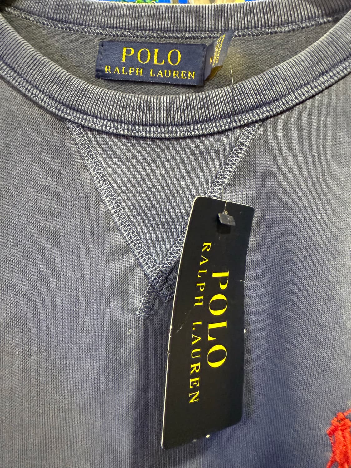 폴로 랄프로렌 레드포니 쿨그레이 피그먼트 맨투맨 상품이미지2