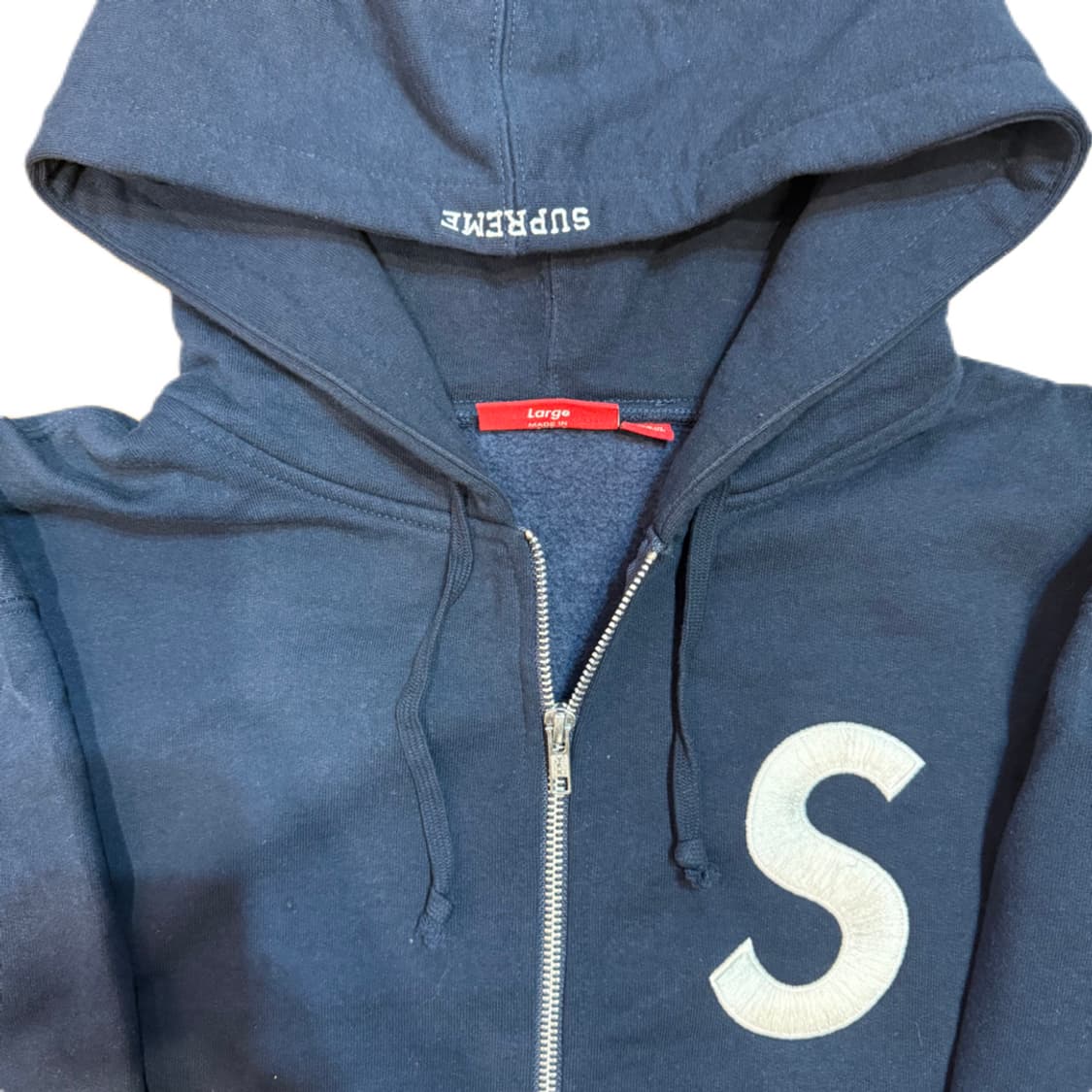 슈프림 S로고 후드짚업 상품이미지3