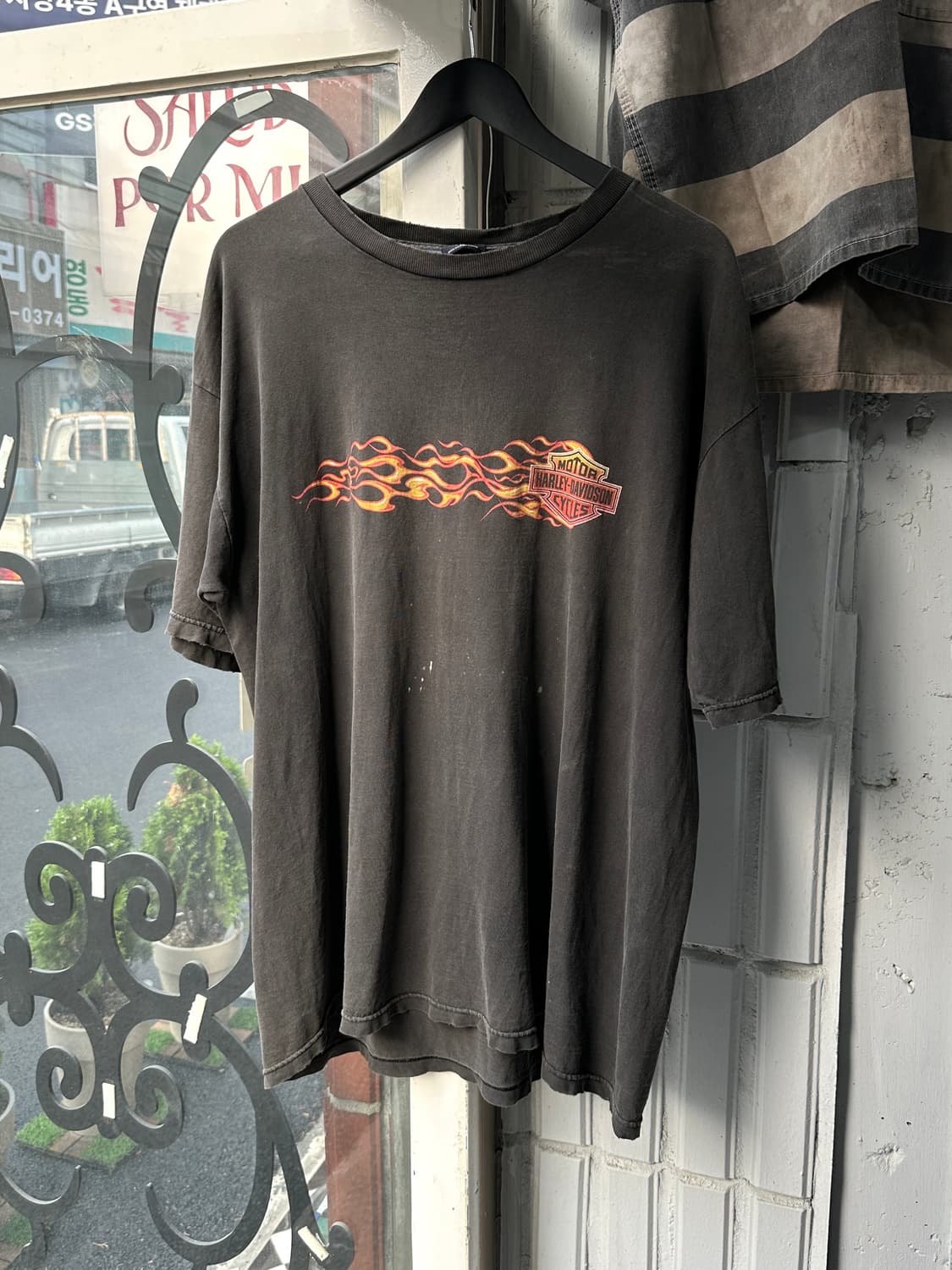 90's USA Made 할리 데이비슨 티셔츠 빈티지 할리티 하드 페이드 상품이미지1