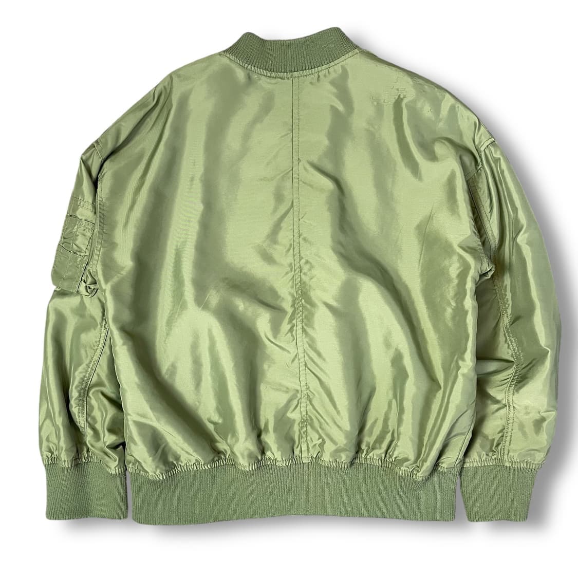 JPN 카키 나일론 폴리 블루종 항공 자켓 상품이미지2