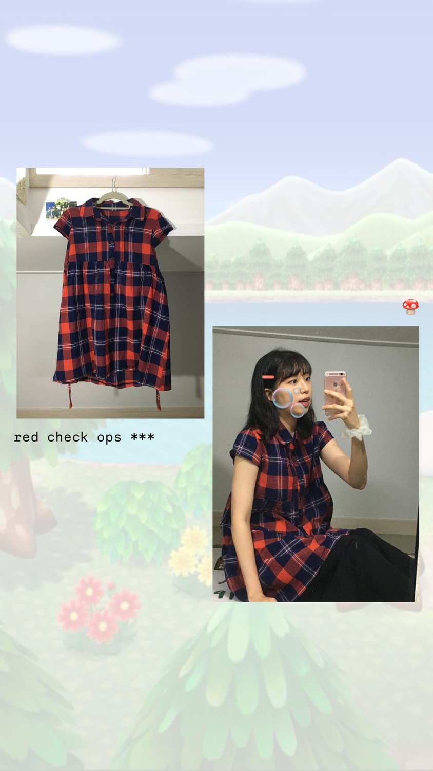 캐캐체 아무st❤️🖤 아방핏 체크 원피스 상품이미지5