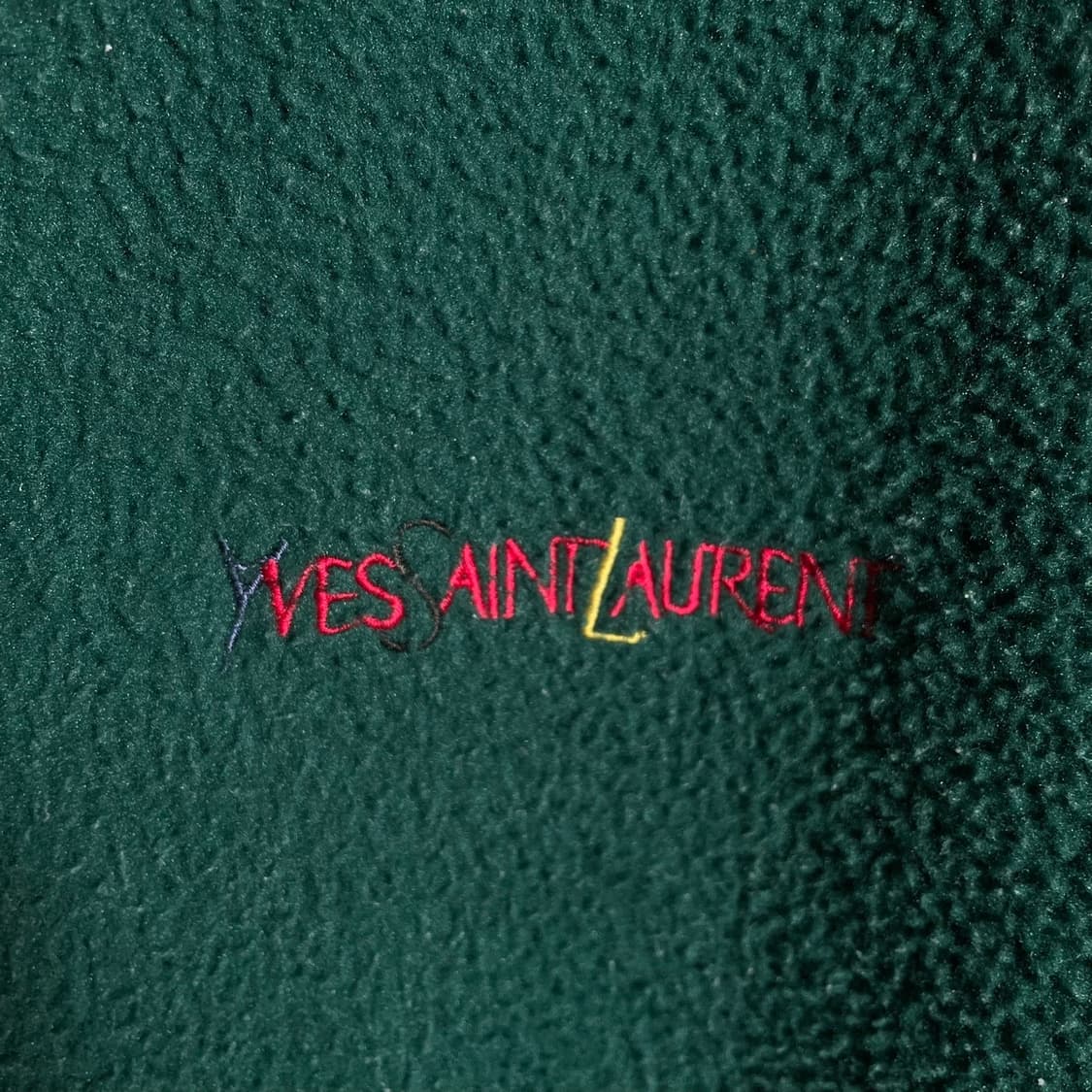 입생로랑 로고 자수 후리스 자켓 상품이미지3