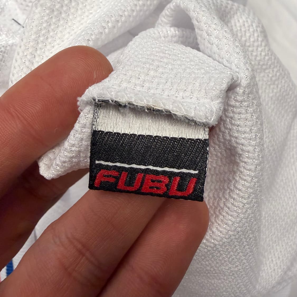 00s 푸부 올드스쿨 에나멜 빅 로고 화이트 후드티 L 상품이미지8