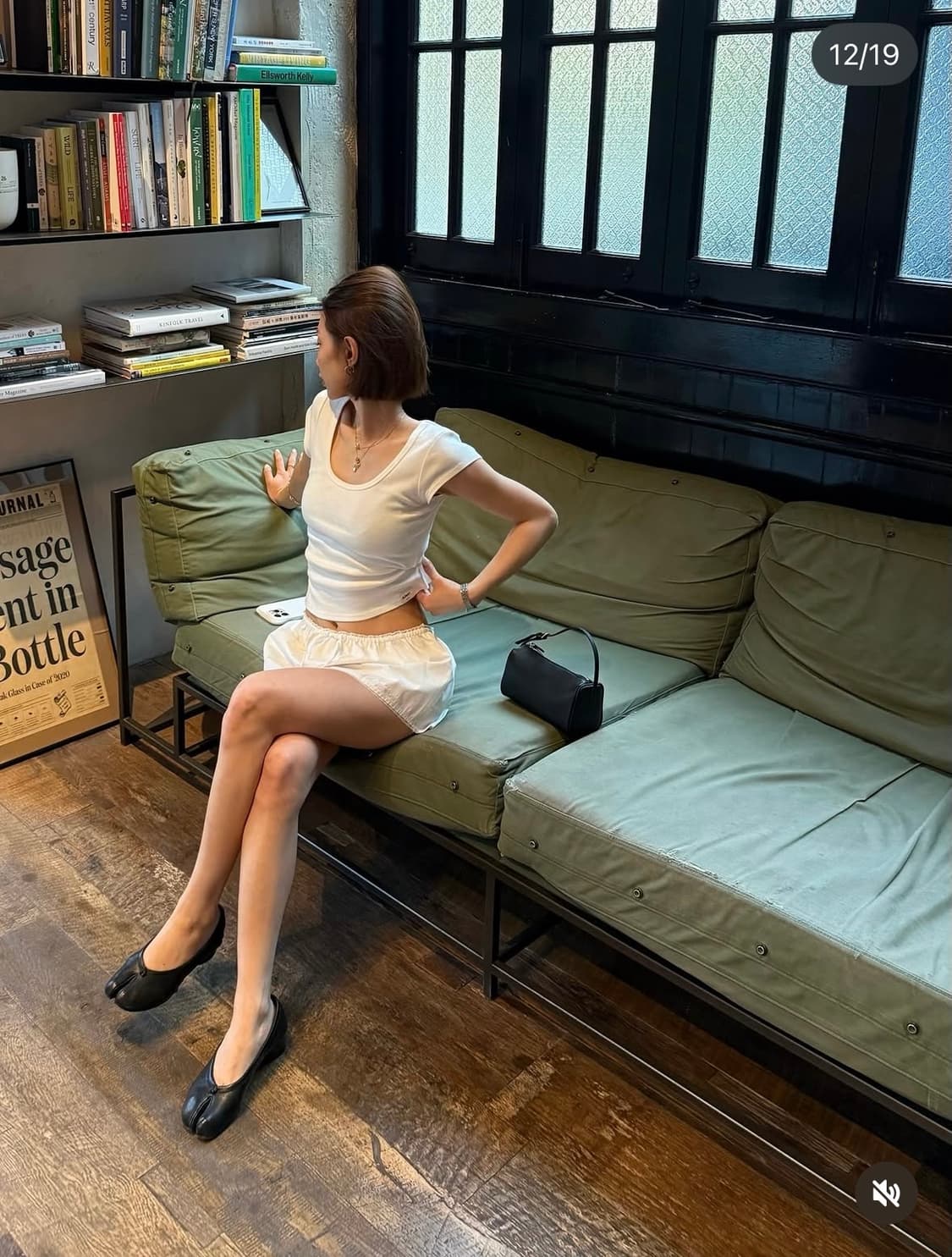 글로니 G CLASSIC LACE-UP MINI SKIRT (WHITE) 상품이미지5
