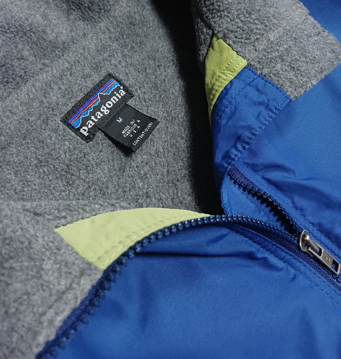 🇺🇸 [M] 파타고니아 쉘드 신칠라 봄버 자켓 - 블루 / 네온 상품이미지5