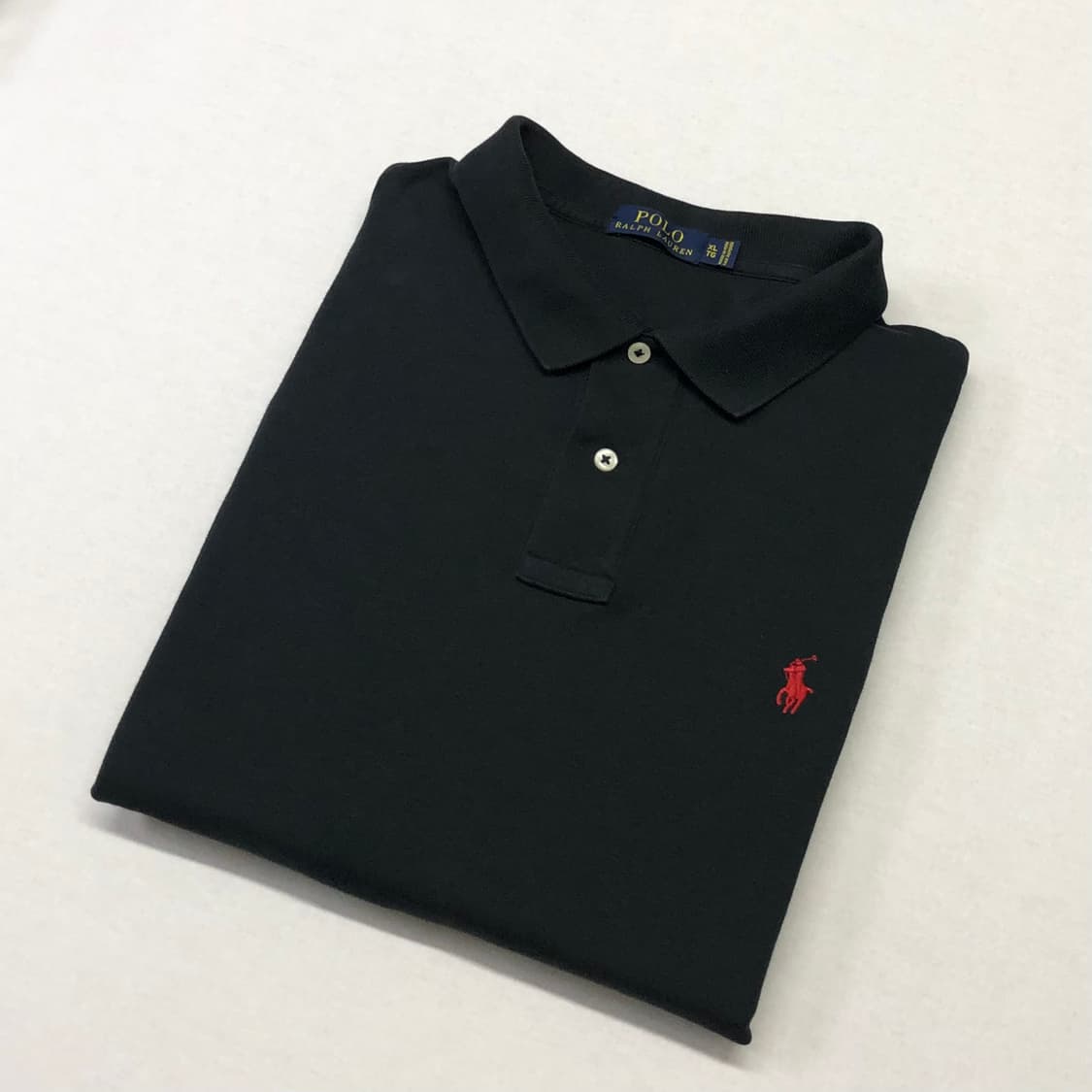 XL 폴로 새상품급 소프트코튼 블랙 카라티 상품이미지1
