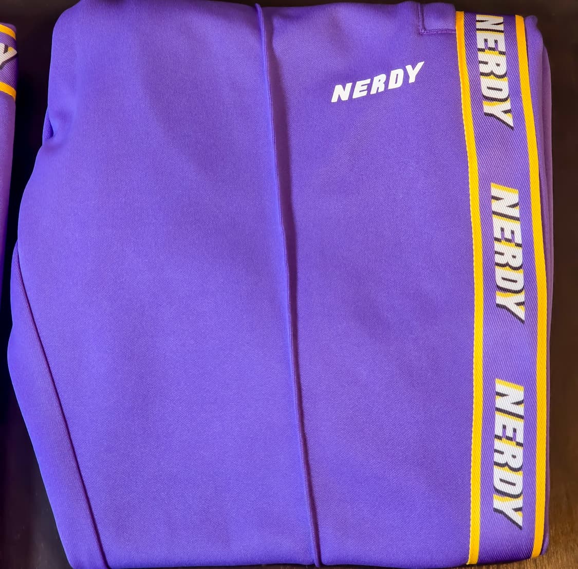 RGB 로고 테잎 트랙 탑 퍼플 셋업 m size 상품이미지5
