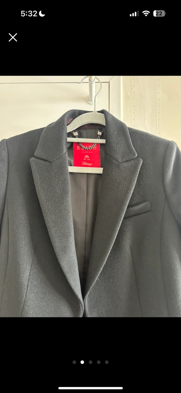 키이스 캐시미어 코트 블랙 상품이미지2