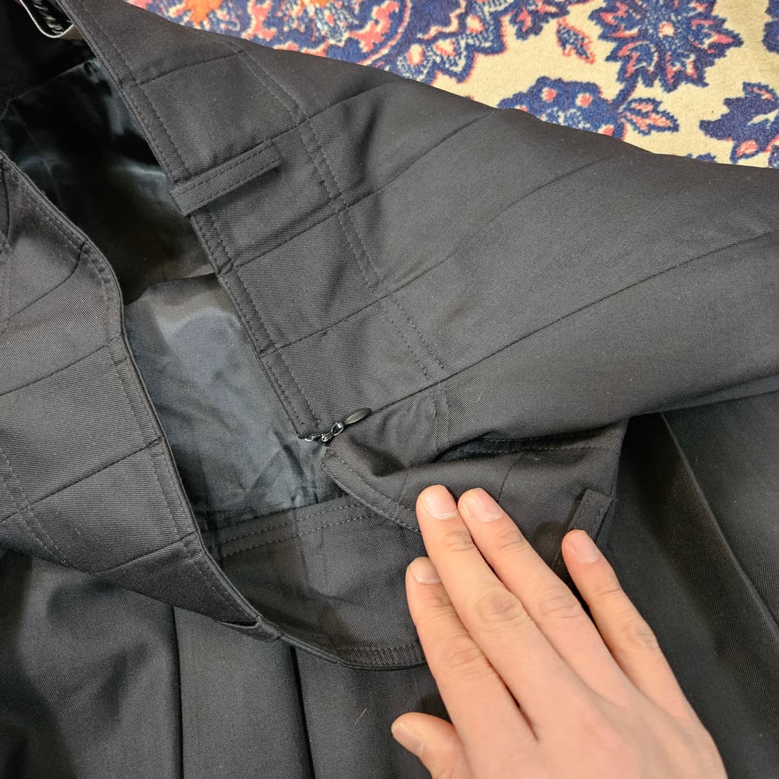 제네럴아이디어 25ss 파인 플리츠 미디 스커트 XLsize 상품이미지5