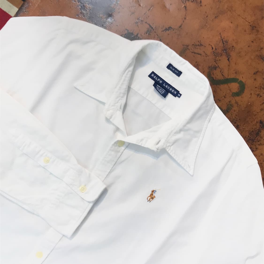 폴로랄프로렌 화이트 긴팔 옥스포드 셔츠 여성 66 남성 100 상품이미지3