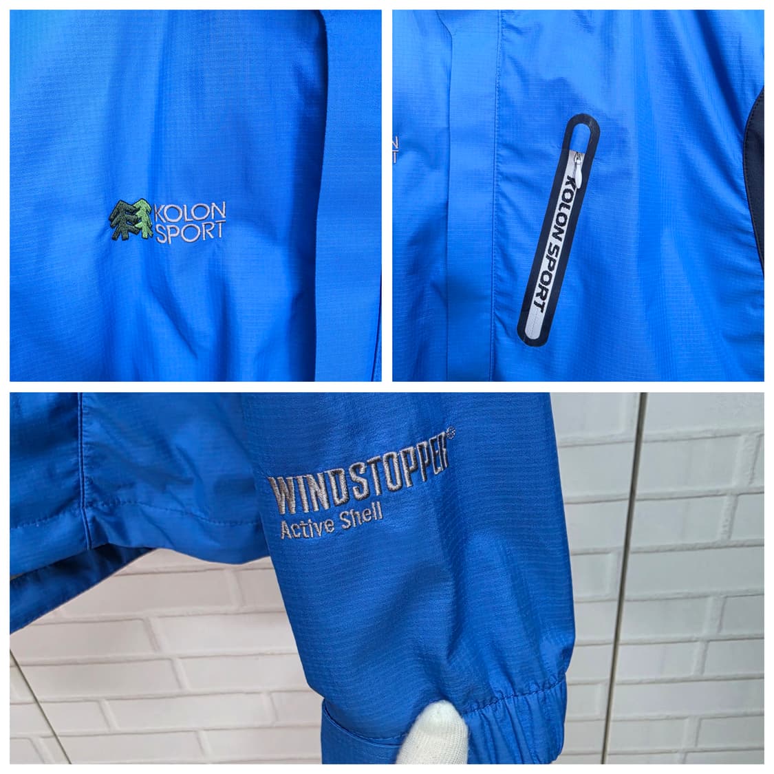 코오롱스포츠 윈드스토우퍼 기능성 후드 자켓 바람막이 100사이즈 상품이미지4