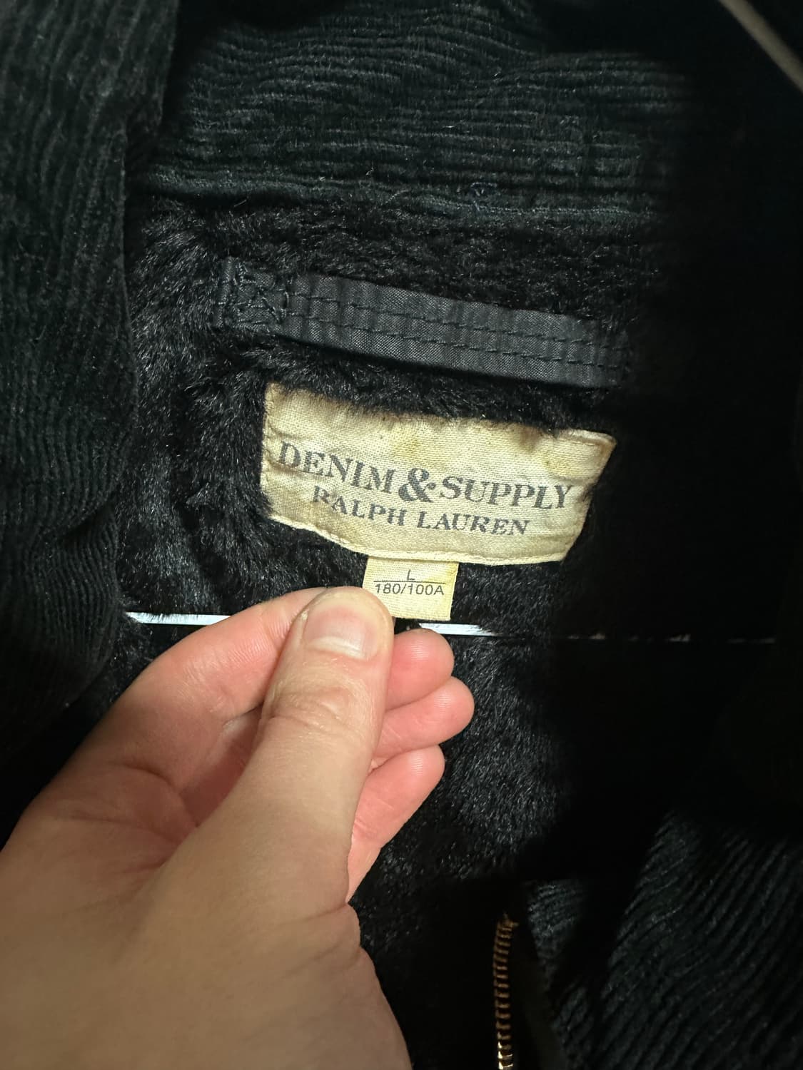 데님앤서플라이 랄프로렌 벨티드 필드 모토자켓 L 상품이미지6