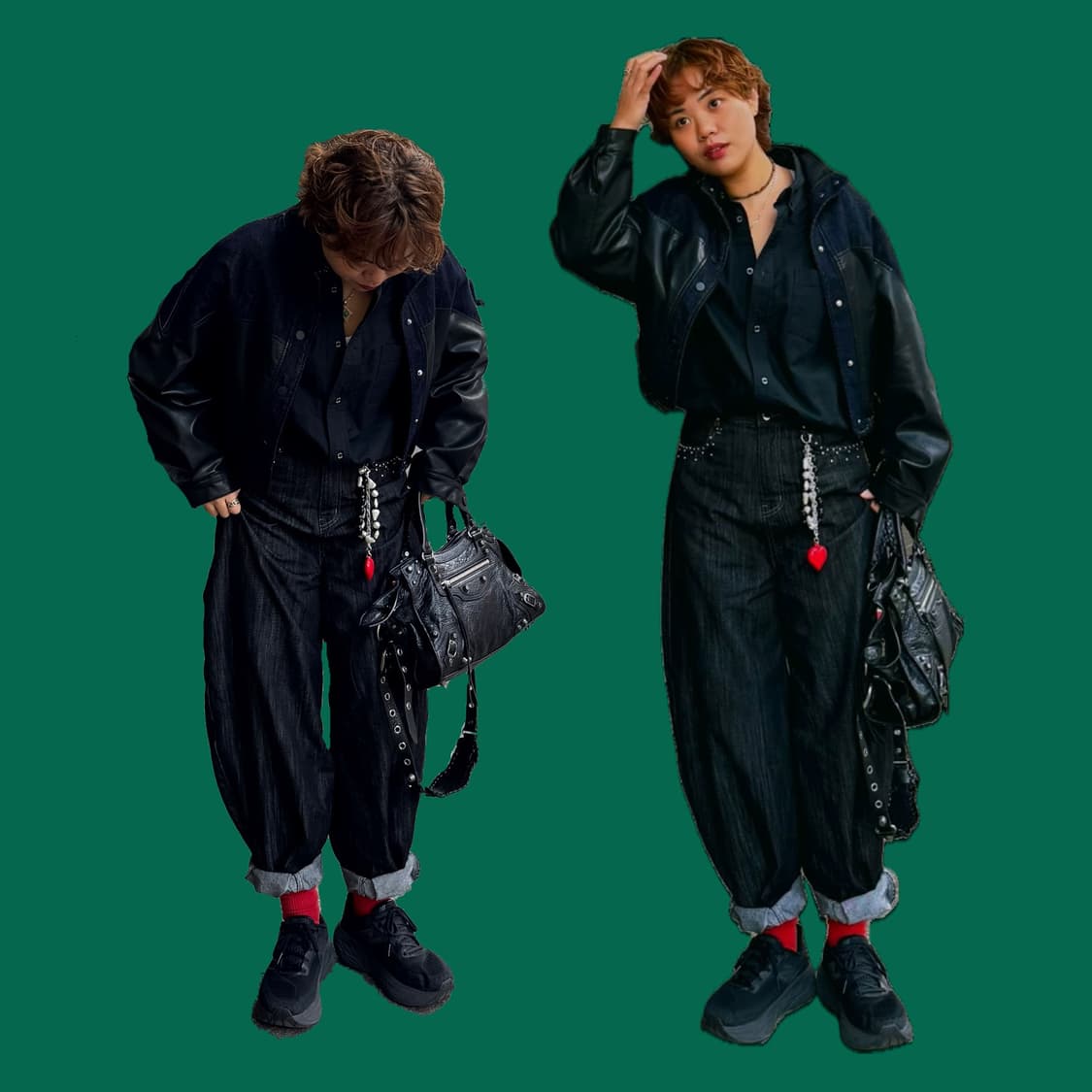 다비즈 진주 써지컬 체인 빨간하트 키링 상품이미지5