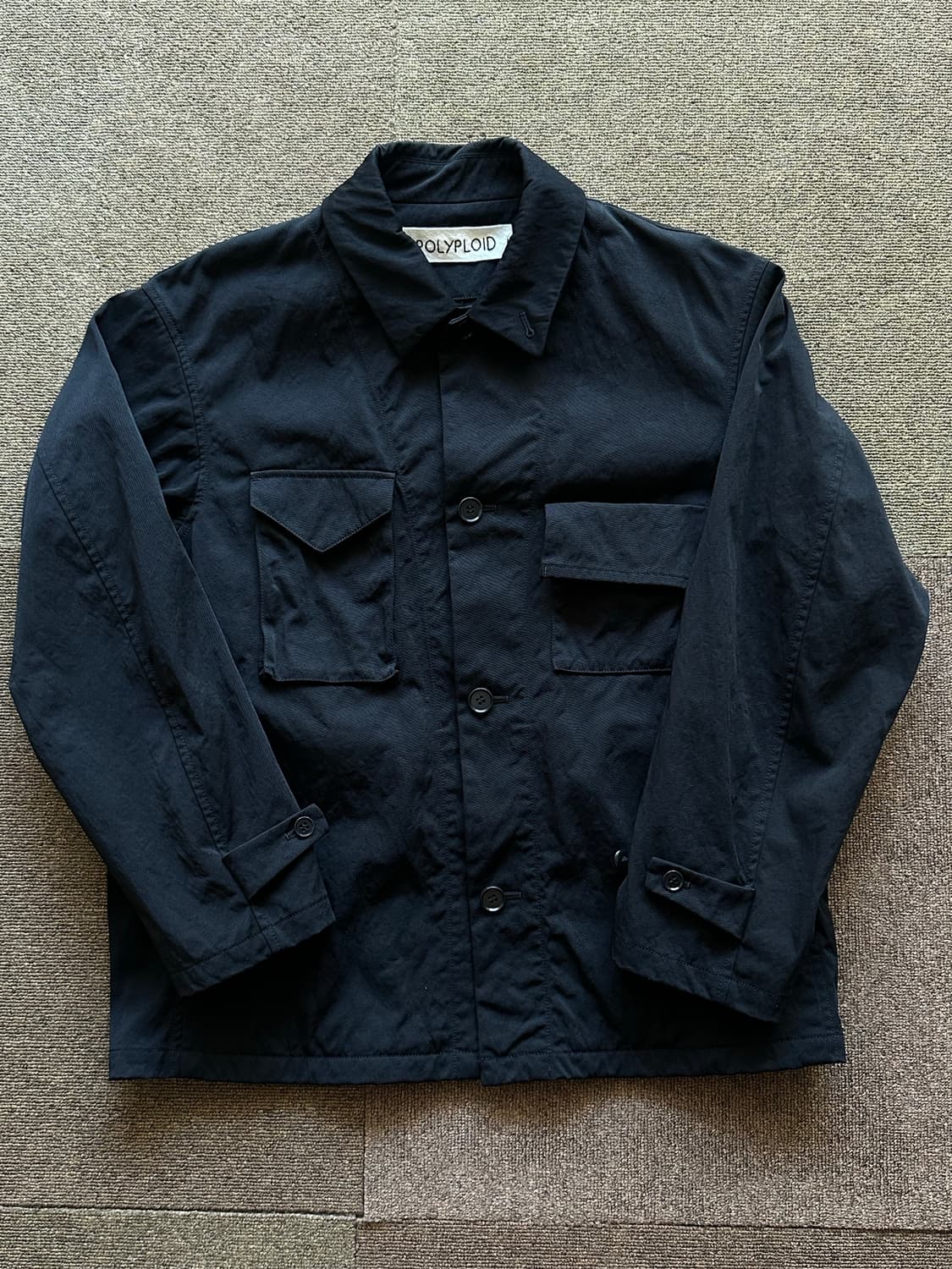 [2] polyploid 나일론 블랙 셔츠 자켓 상품이미지1