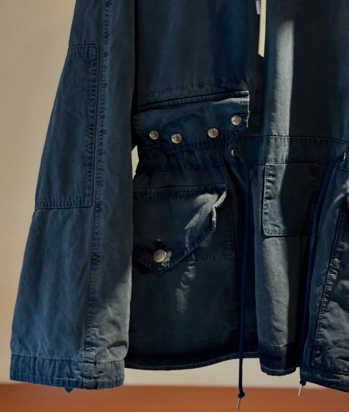 아프레쎄 빈티지 로얄 네이비 스목 자켓 상품이미지3
