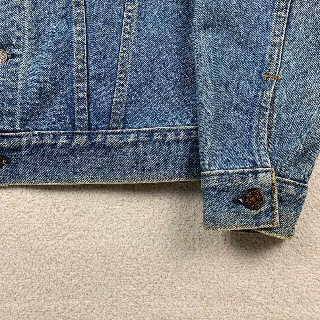 80's made in usa 리바이스 70506 0217 데님 자켓 상품이미지5