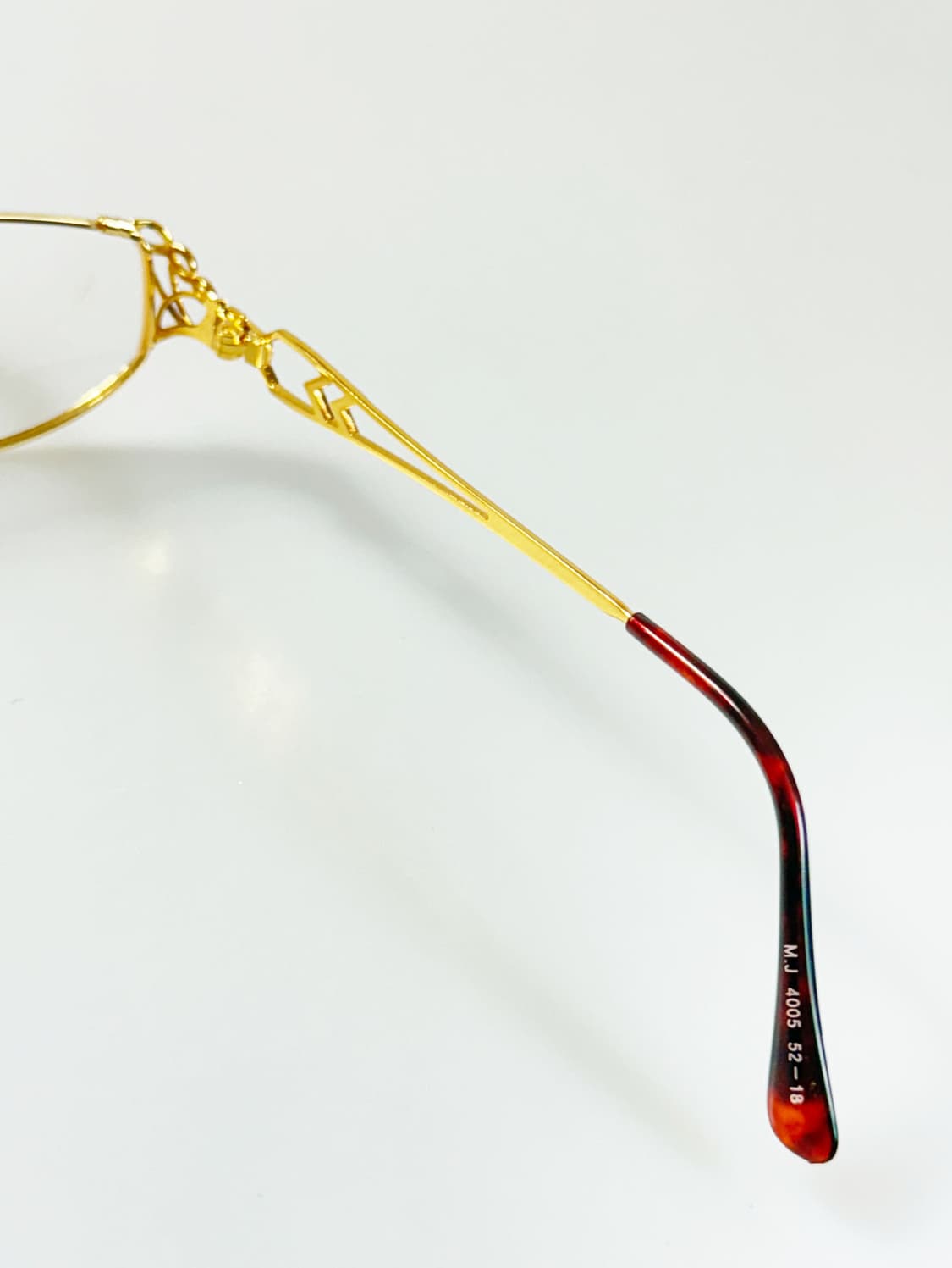 90s 이태리제 TITANIC 골드 필리그리 프레임 빈티지 안경 상품이미지6