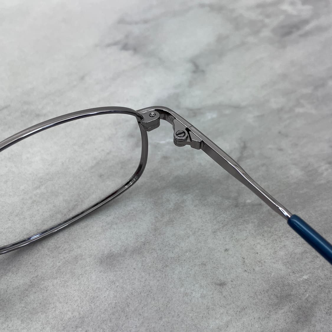 C56 PBL 긱시크 실버 슬림 스퀘어 메탈테 안경 상품이미지3