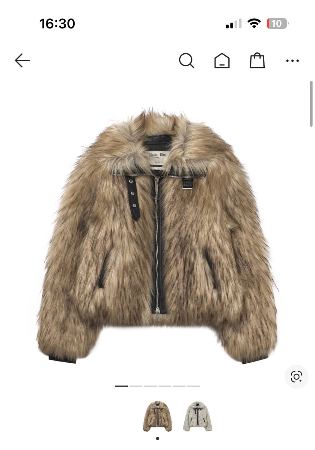 새상품) 마뗑킴 퍼자켓 s 상품이미지1