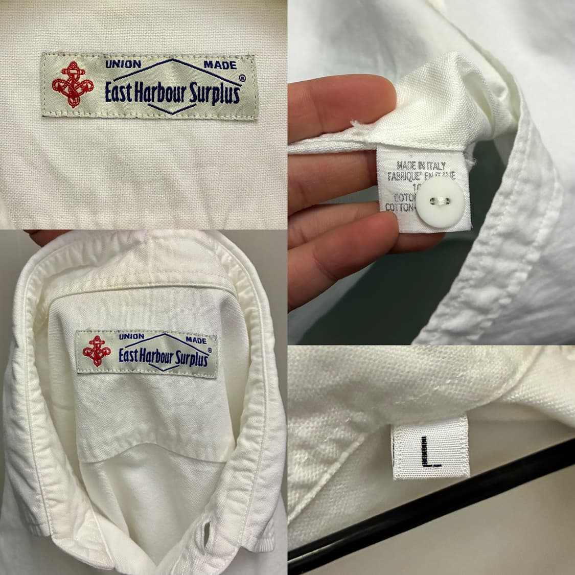 (L/100)이스트하버서플러스 3포켓 옥스포드 워크셔츠 화이트 상품이미지10