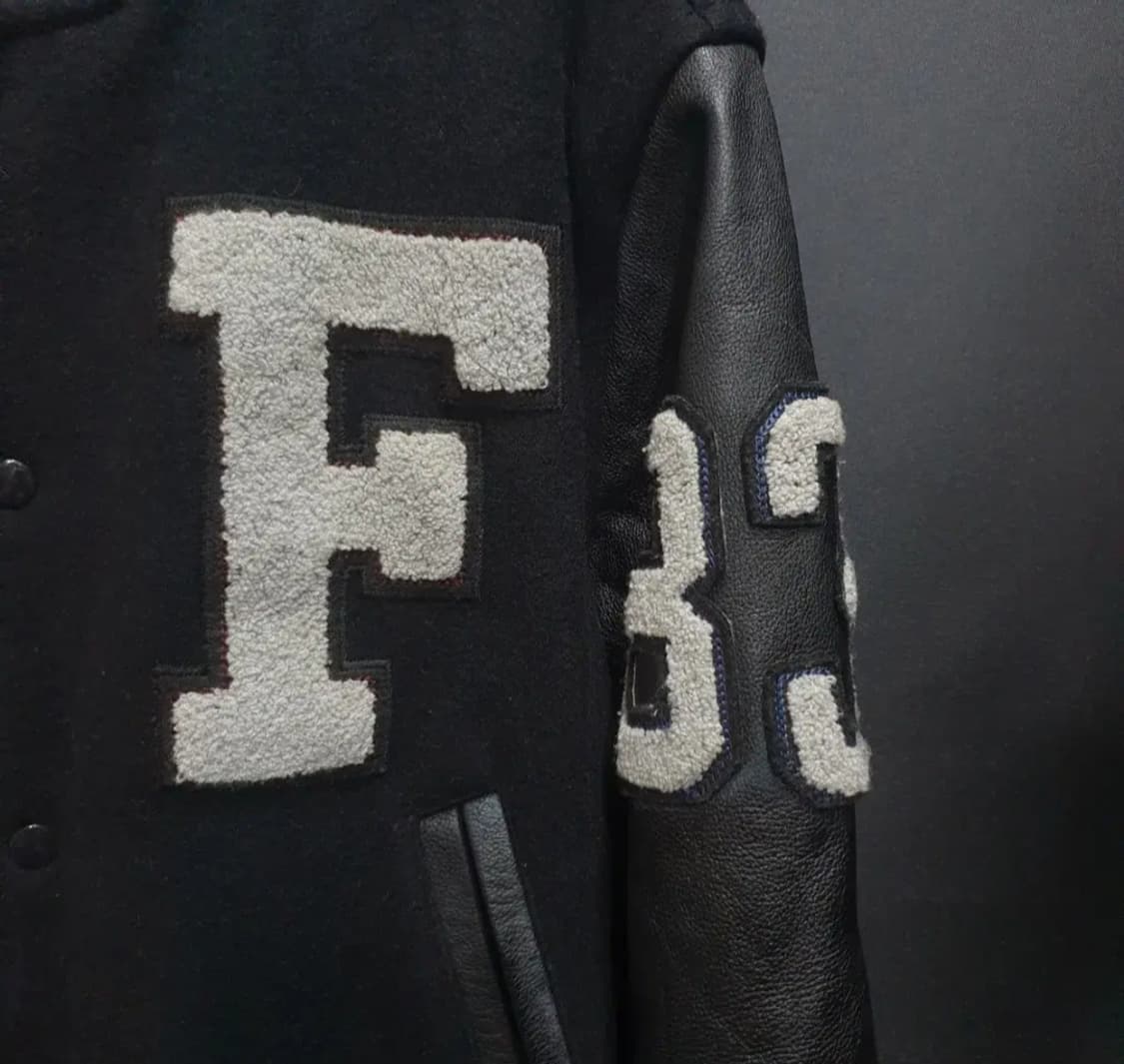 FANCY BALL 가죽배색 바시티 자켓 스타디움 점퍼 상품이미지4