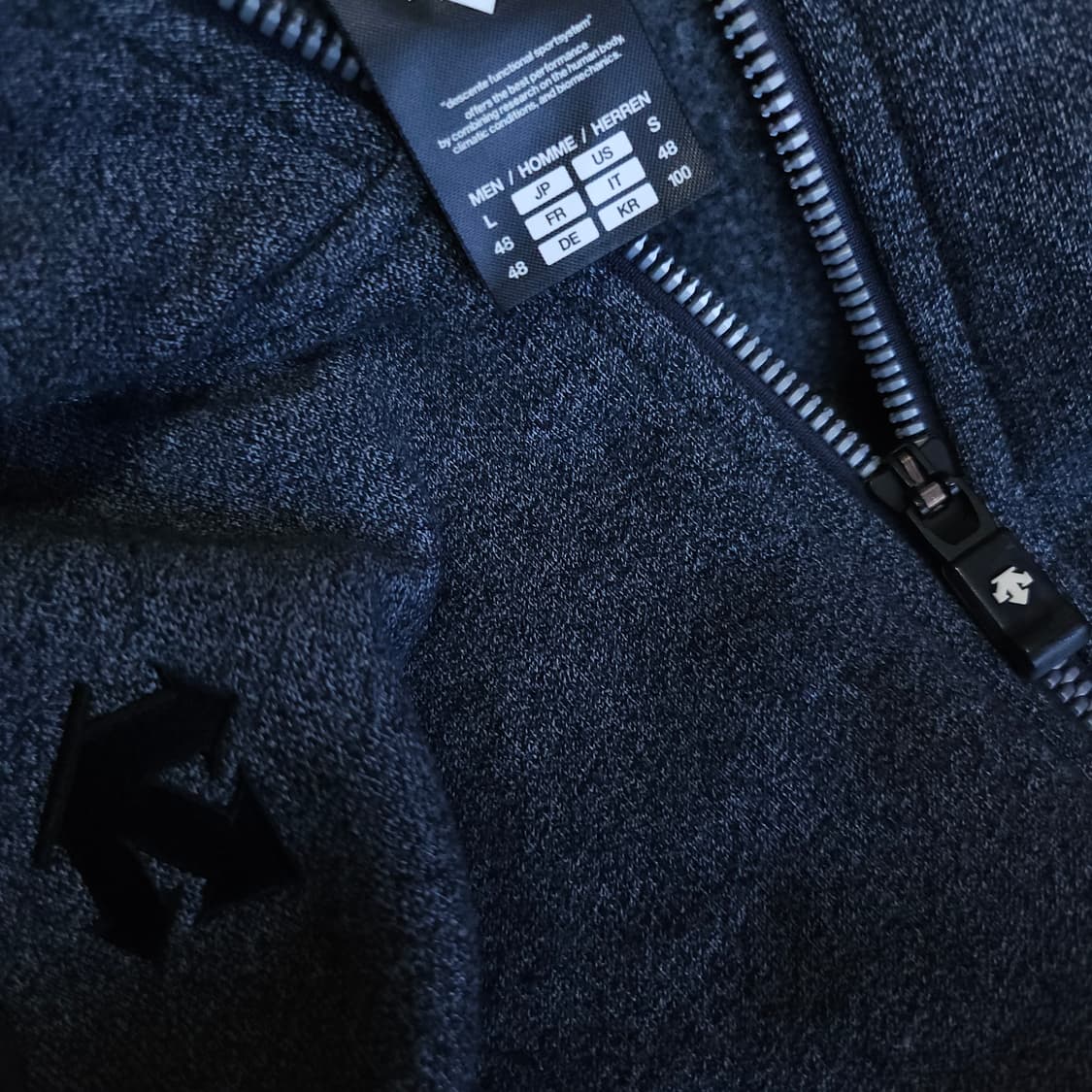 데상트 기모 져지 집업 95-100 트랙탑 상품이미지6