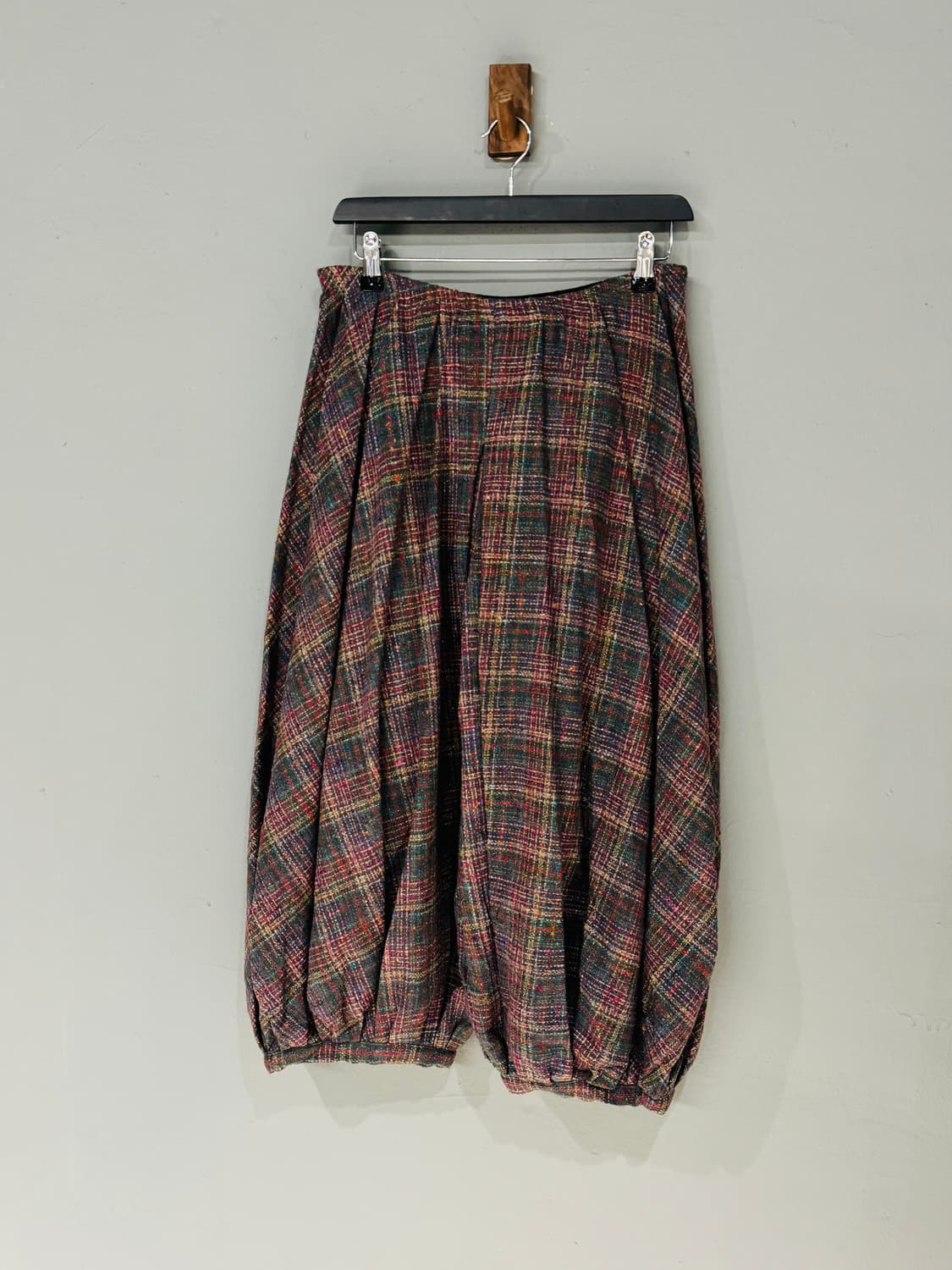 90s Missoni 미쏘니 체크패턴 울 벌룬팬츠  상품이미지2