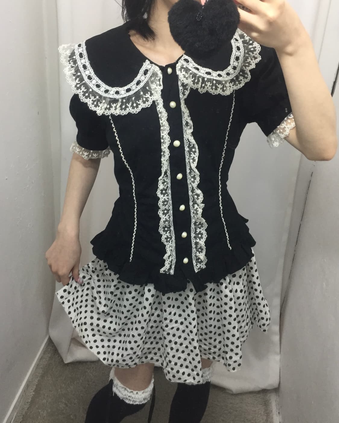 BODY LINE 우사미미 블라우스 🎵 상품이미지2