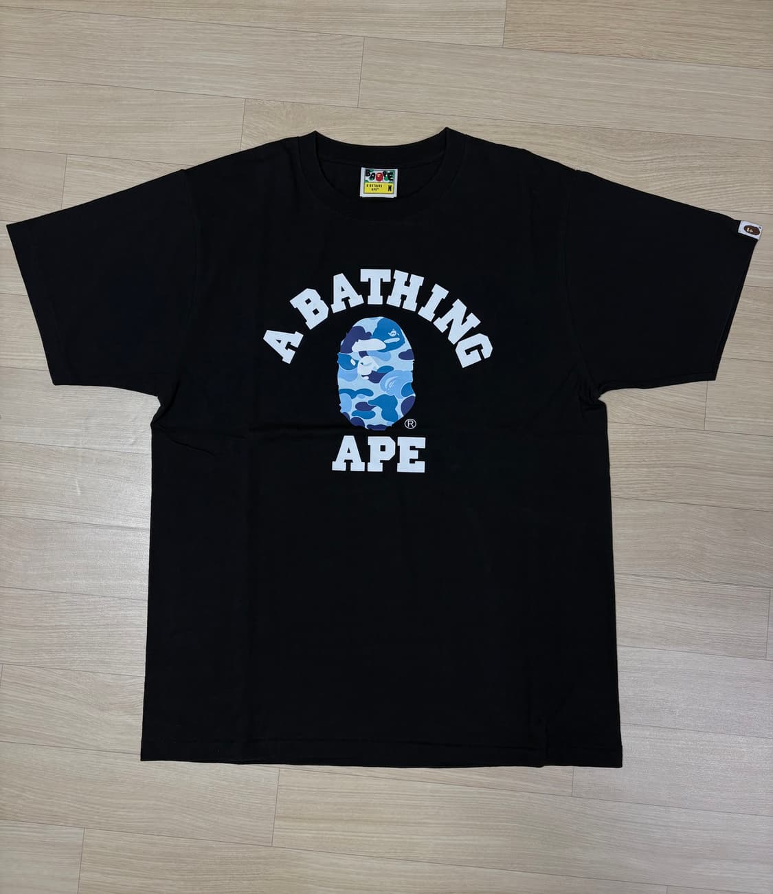 풀박 베이프 반팔 블루 블랙 카모 반팔티 상품이미지2