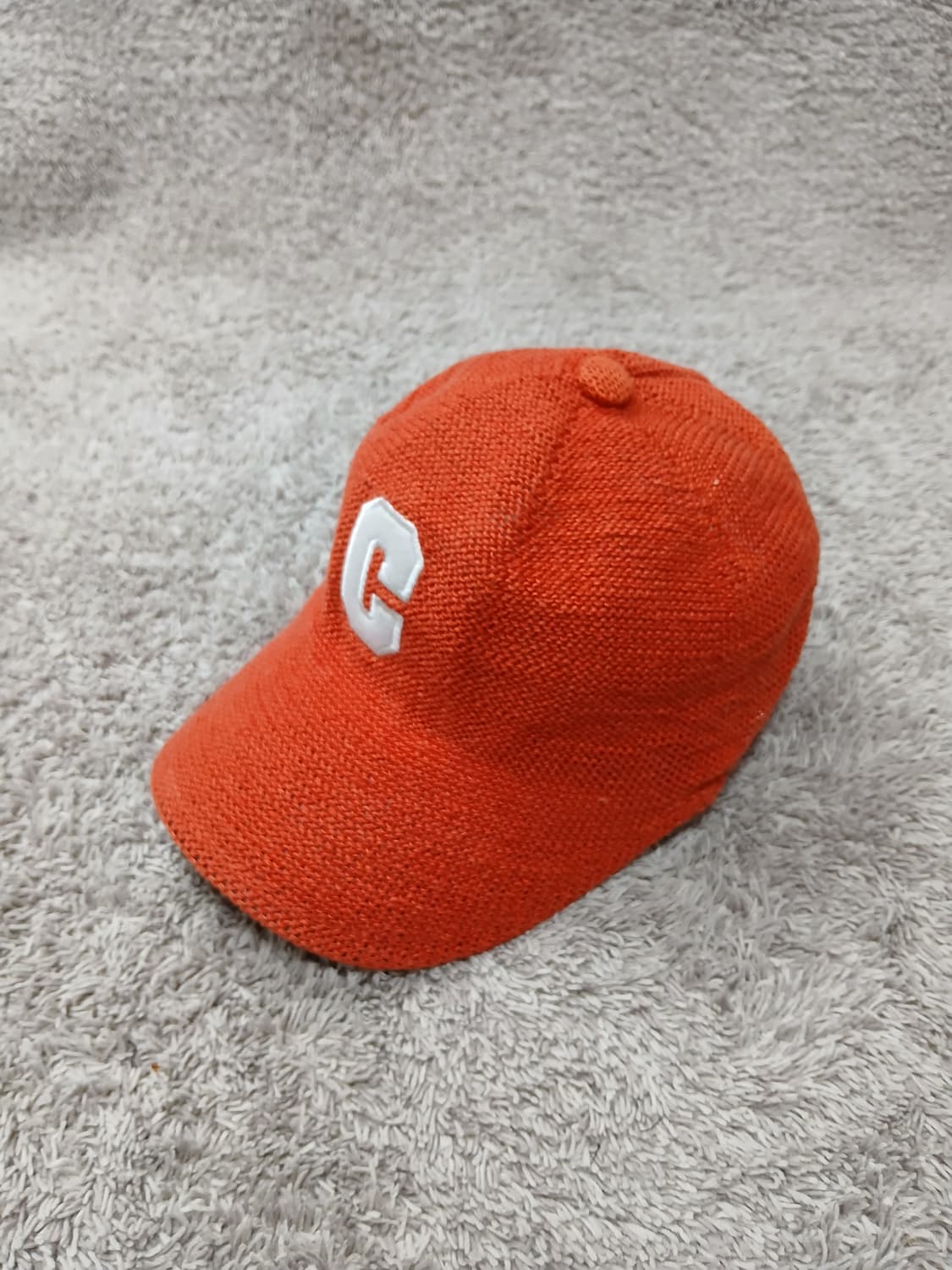 오렌지색 C로고 니트 볼캡 상품이미지2