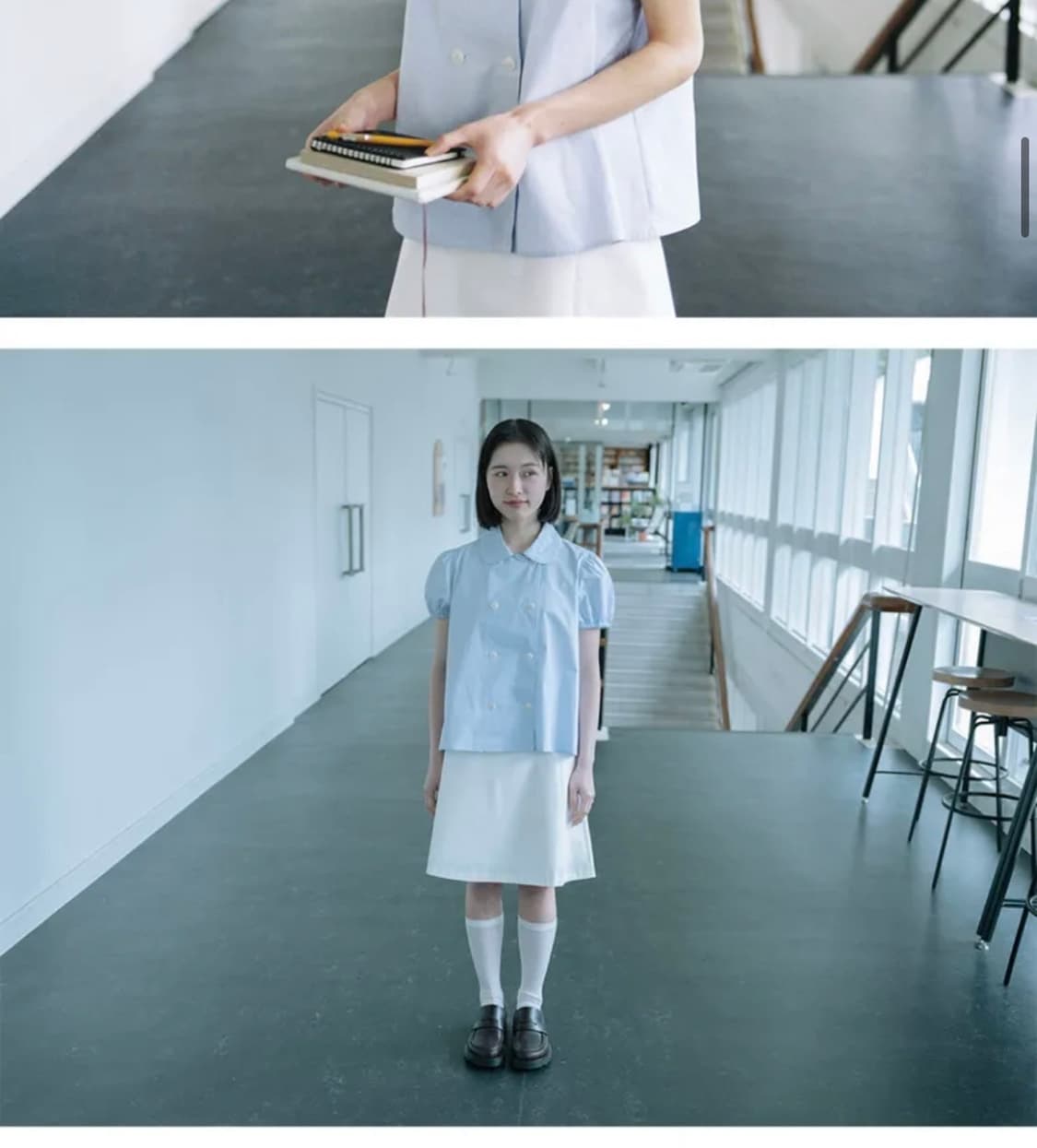 품절템)오헤시오 블라우스 ROUND COLLAR DOUBLE BLOUSE 상품이미지2