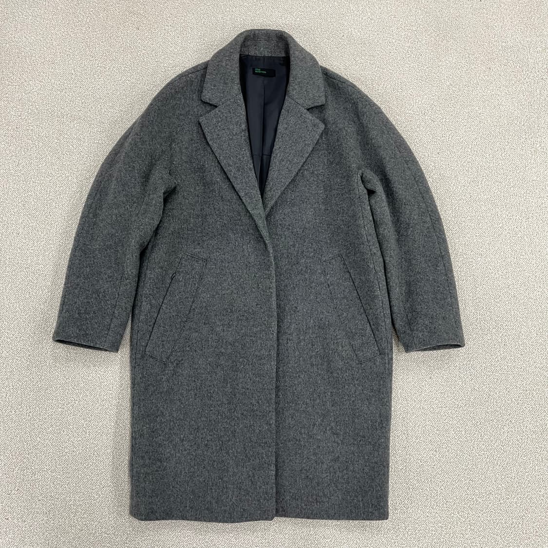 42 베네통 울 롱코트 자켓 0203M1 상품이미지1