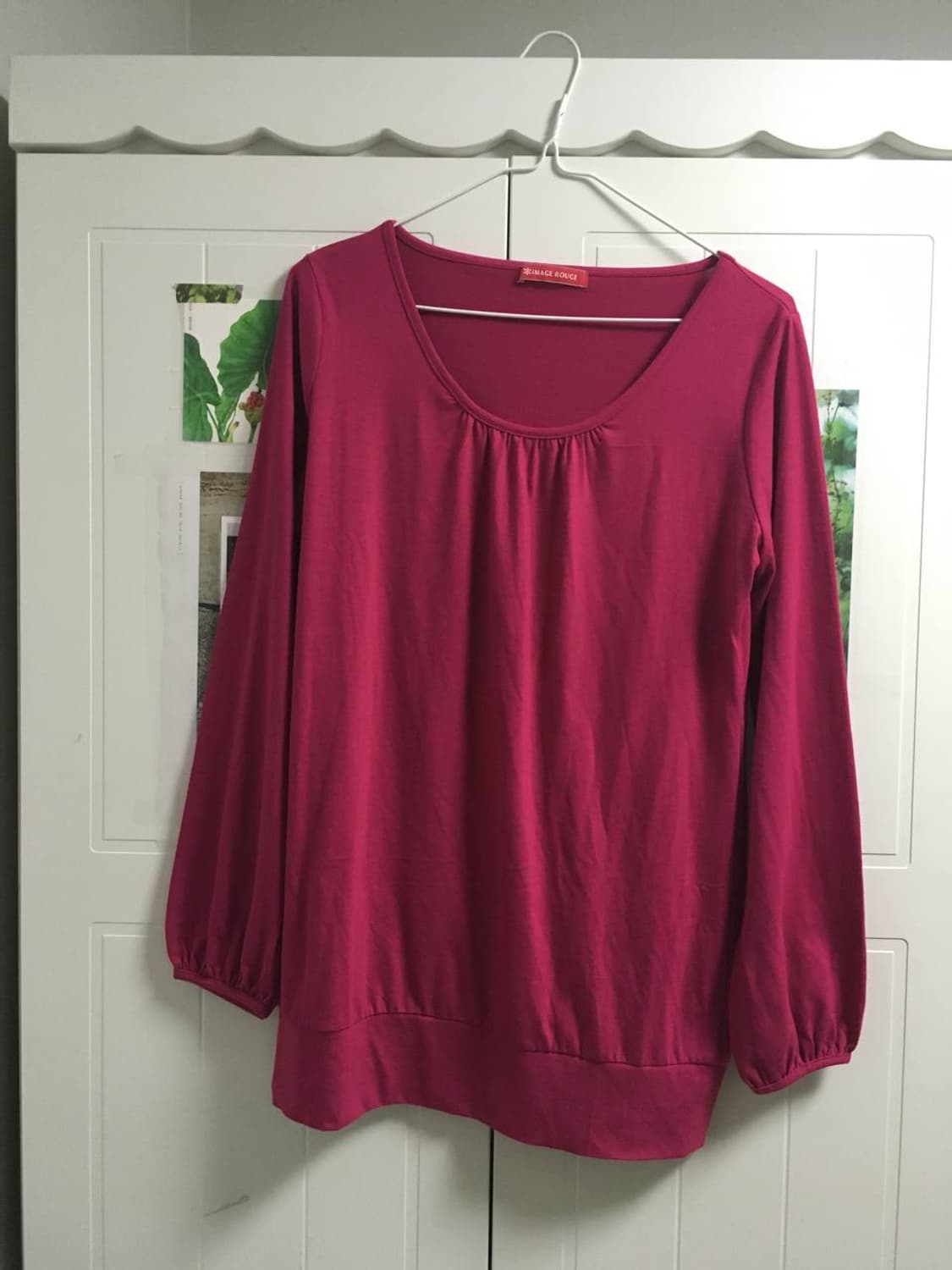 빈티지 자주핑크 롱티셔츠 y2k 키키 상품이미지1