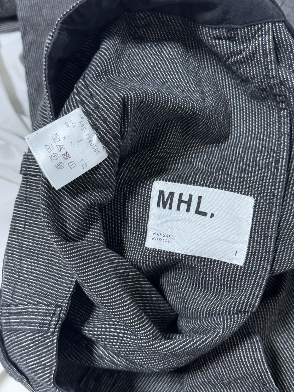 마가렛호웰 mhl신치백 핀 스트라이프 코튼 린넨 팬츠 워크웨어 밀리터리 상품이미지5