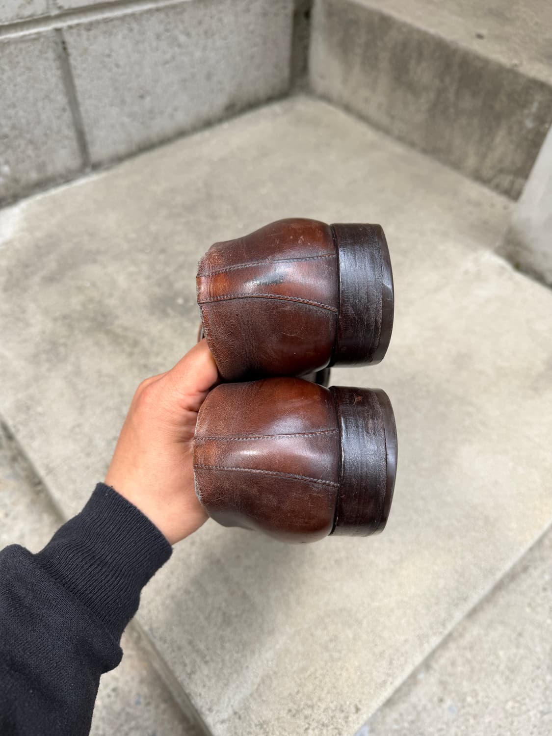 2000s LOUIS VUITTON 빈티지 루이비통 레더 로퍼 상품이미지7