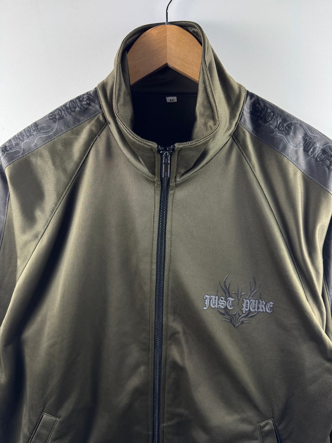 JPN Y2K 프린팅 카키 트랙져지1802 상품이미지2