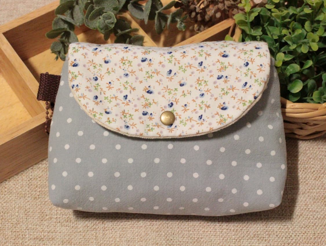 핸드메이드 블루 파우치 상품이미지1