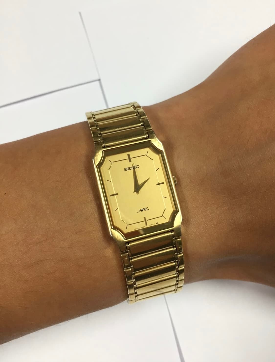 80s seiko arc quatz tank gold 상품이미지2