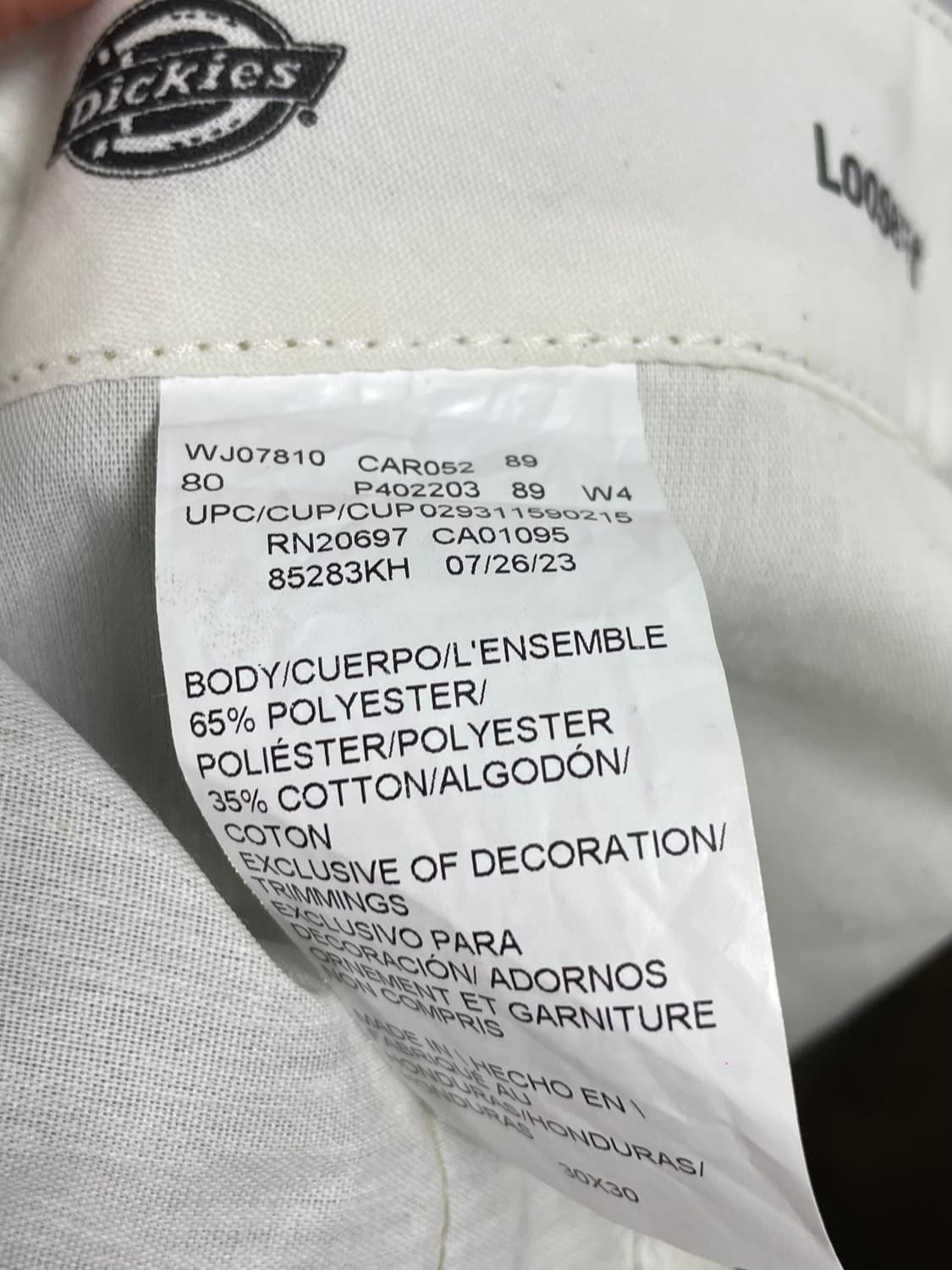 디키즈 루즈핏 더블니 치노팬츠 (onp.03) 상품이미지7