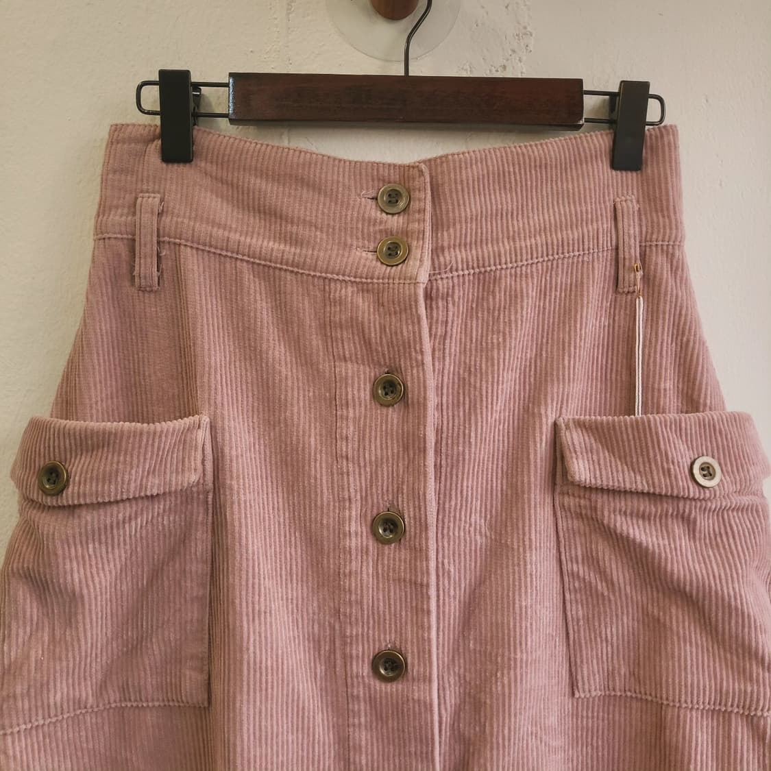 Olive des olive 코듀로이 핑크 밴딩스커트 상품이미지3