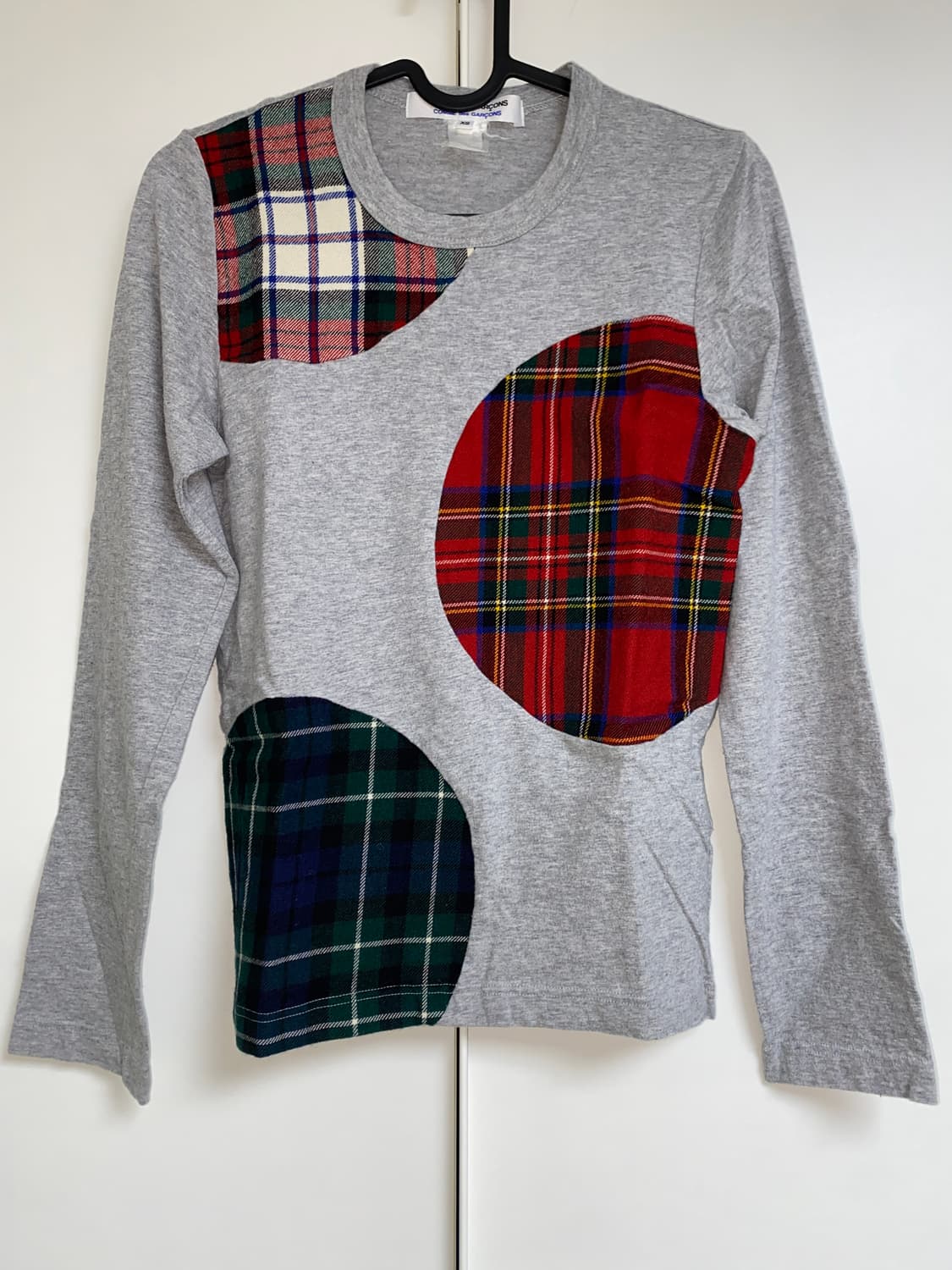 꼼데가르송 타탄체크 슬리브 상품이미지1