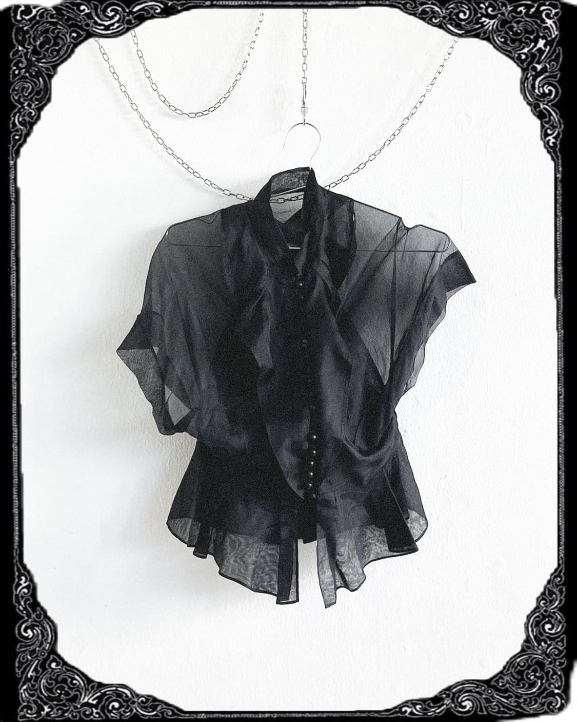 zac posen 2007 fall 고딕 레이스 블라우스 상품이미지5
