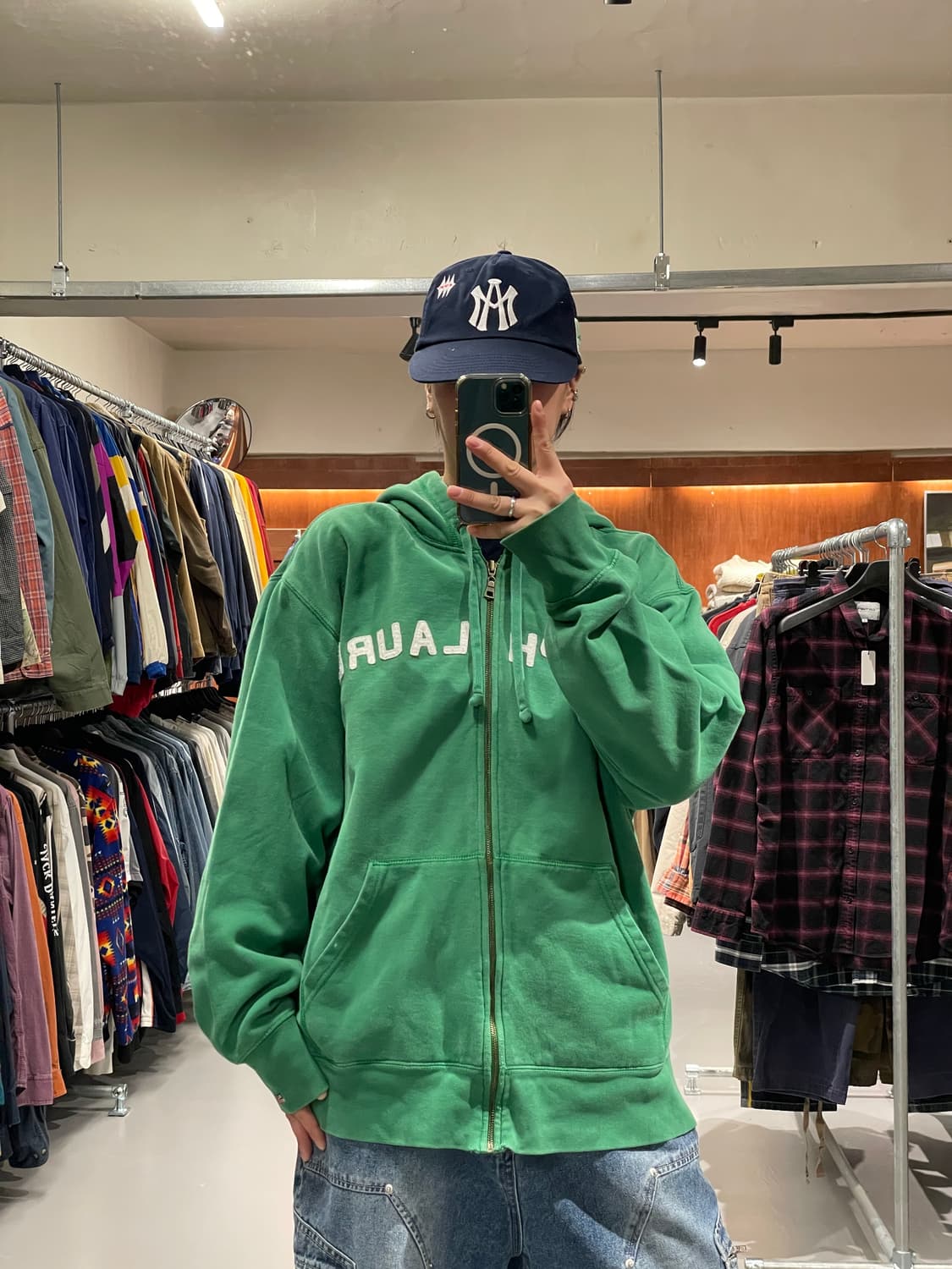 폴로 진 후드 집업 상품이미지1