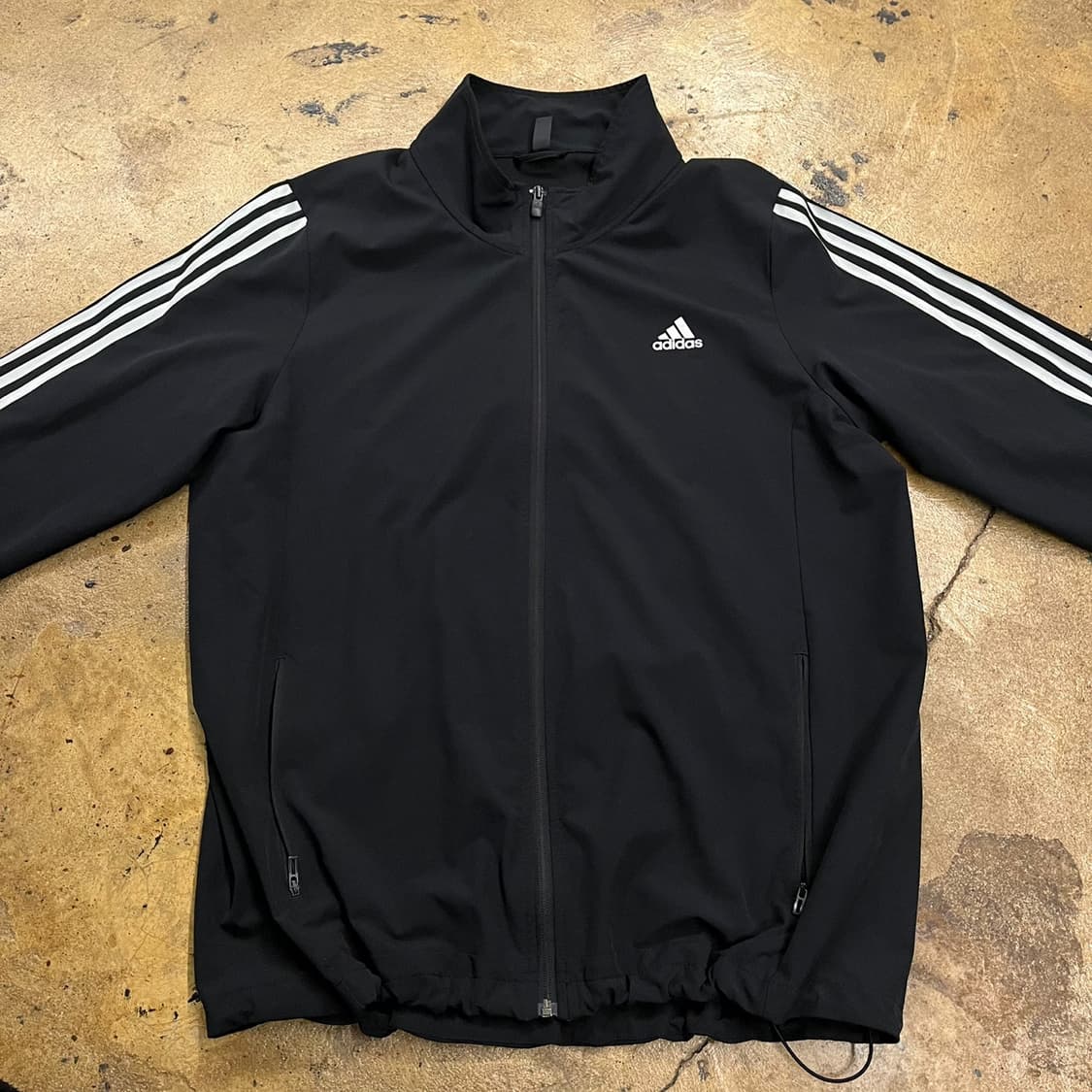 [정품/4XL] 아디다스 블랙 삼선 트랙 자켓 b16 상품이미지3