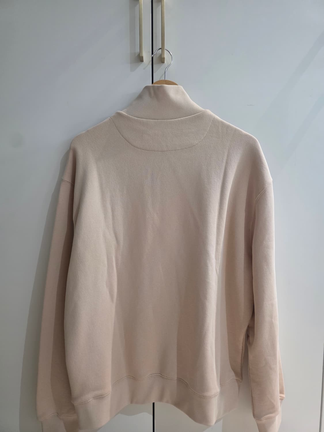 메종키츠네 볼드 폭스헤드 하프 집 스웨트셔츠 스모크 [XL] 상품이미지2