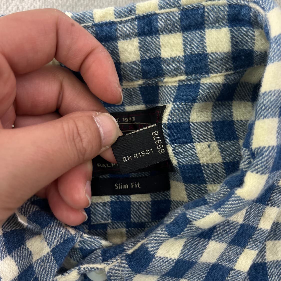 폴로랄프로렌 더블알엘 빈티지 체크 린넨 셔츠 상품이미지4